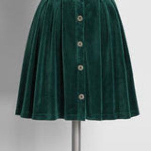 Modcloth Forever Femme Cord Mini Skirt